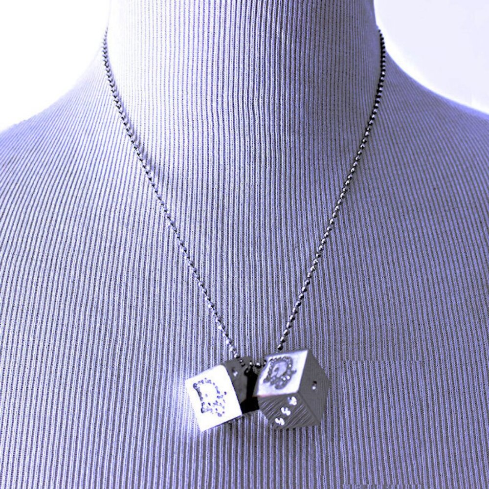 RARE Vintage DIOR x John Galliano Fall 2004 Gambler Dice Necklace